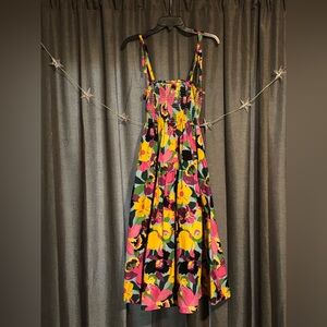 Kate Spade Orchid Bloom Smocked Dress